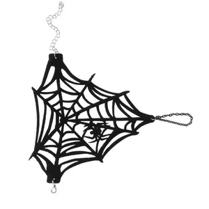 Spiders Web Hand Chain with Halloween Cosplay Bracelets Jewelry - Picture 1 of 9