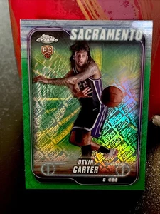 2024-25 Topps cromo - Devin Carter #134 refractor verde (RC) - Imagen 1 de 2