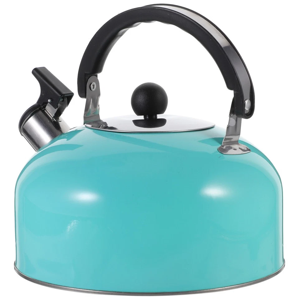  Stainless Steel Tea Kettle Stovetop Whistling Pot Pots for Boiling Water - Image 1 of 4