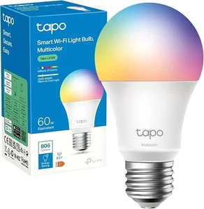 Tapo L530E Smart Bulb, E27 Multicolour Alexa Light Bulb, 8.3W ,Wifi Control - Picture 1 of 6