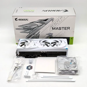 GIGABYTE AORUS NVIDIA GeForce RTX 5080 Master Ice White OC 16GB GDDR7 GPU - Picture 1 of 11
