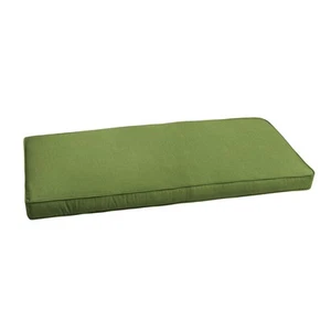 Sunbrella Cilantro Green Indoor/ Outdoor Bench Cushion 37" - Picture 1 of 40