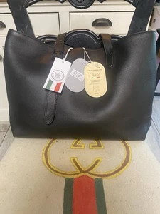 Viola Castellani schwarze Lederhandtasche/Geldbörse Made in Italy 24032-blk - Bild 1 von 11