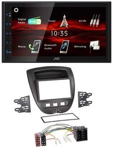 JVC USB Bluetooth MP3 DAB 2DIN Autoradio für Citroen C1 Toyota Aygo Peugeot 107 - Bild 1 von 8