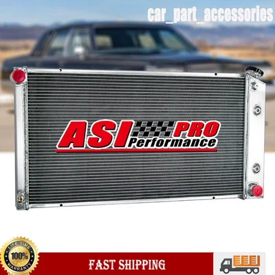 Radiador de aluminio de 3 filas para Cadillac DeVille Fleetwood Brougham 1977-1992 NUEVO Foto 1 de 4