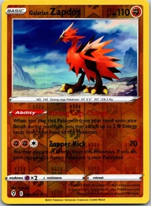 Galarian Zapdos 082/203 - SWSH07: Evolving Skies Reverse Holo| Mix&Match - Picture 1 of 2
