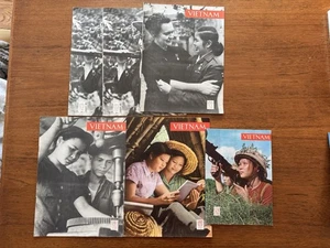 Vintage Vietnam War Magazine Communist Propaganda 1967 1968 Book Lot 6 VTG Era - Picture 1 of 20