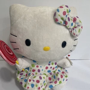 2013 Beanie Baby Hello Kitty von Sanrio das Original 12 Zoll hält Lutscher - Bild 1 von 5