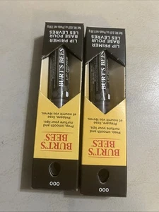 Two Pack BURT'S BEES Lip Primer Balm Prep Smooth Nurture Lips 0.07 oz Ea NEW - Picture 1 of 4