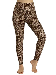 YOGALICIOUS LUX new NWT Cheetah animal print Leggings SIZE LARGE $88 retail - Picture 1 of 5