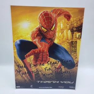 Amazing Spider-Man Film Druck Sam Raimi Signatur Stempel Danke 2004 8,5 x 11 - Bild 1 von 13