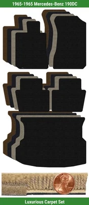 Juego de alfombrillas Lloyd Custom Luxe para Mercedes-Benz 190DC 1965 (5 piezas) #XDG Foto 1 de 4