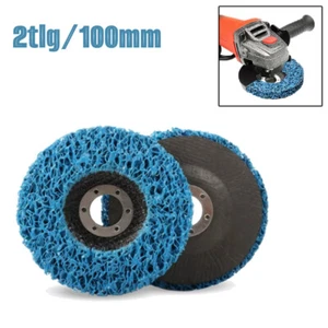 2X SCHEIBE ROSTENTFERNER REINIGUNGSSCHEIBE FLEX SCHLEIFSCHEIBEN CSD/CBS 100MM - Bild 1 von 9