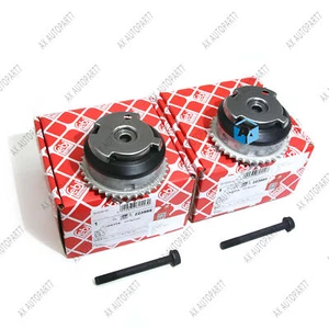 2PCS FEBI Intake & Exhaust Camshaft Adjuster For BMW E60 E90 F10 F30 N52 N54 N55 - Picture 1 of 7