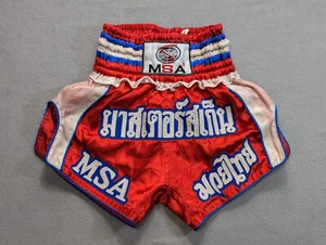 MSA Thai Boxing Red shorts Muay Thai size XS - Picture 1 of 16