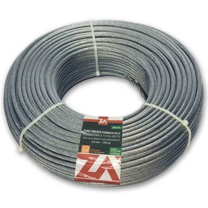 Fune Cavo Corda Acciaio Zincato 2, 3, 4, 5, 6, 8, 10mm da 25/100mt da 250/3200kg - Bild 1 von 10