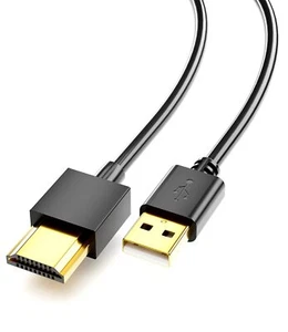 USB to HDMI Cord Cable, (1M / 3.3FT) USB 2.0 Male to HDMI Male Charger Cable ... - Picture 1 of 7