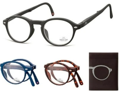 occhiali da lettura pieghevoli tascabili uomo donna vista per vicino graduati 2 - Immagine 1 di 4