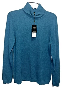 NWT ~ CHARTER CLUB ~ Luxury 100% Cashmere Turtleneck 2 Ply Sweater ~ Sz MEDIUM - Picture 1 of 8