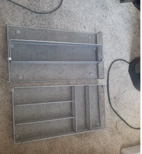 Metal rack organizers 2 pieces Kitchen dishes make up hang able Free shipping - Picture 1 of 3