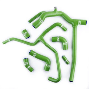 Silicone Radiator Water Hose Kit For 1998-2004 Land Rover Discovery 2 TD5 Green - Picture 1 of 12