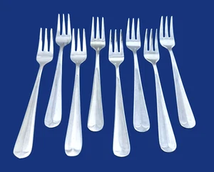 The MAIN COURSE MNF3 Korea Stainless Flatware -- Set of 8 Cocktail Seafood Forks - Picture 1 of 1