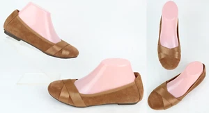 Vionic Maria Suede Ballet Flat Toffee Sz 7.5  - Picture 1 of 14