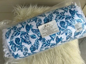 NEW! LILLY PULITZER Resort Beach Pillow Shell Collector Coastal Seashell Print - Picture 1 of 6