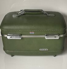 American Tourister Tiara Luggage W/ Extras! Dark Olive Hard Shell Cosmetic Grg1