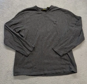 Vtg Timberland Sweater Mens Large Gray Pullover V Neck Sweatshirt - Picture 1 of 8