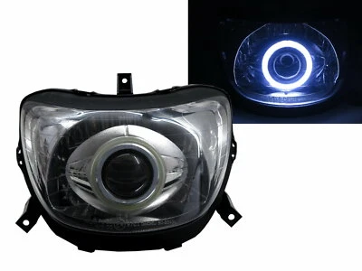 Force 1999- Faro Proyector COB Motocicletas Cromo para Yamaha Foto 1 de 4