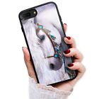 ( For iPhone SE 2 2020 4.7inch ) Back Case Cover PB12320 White Horse Princess