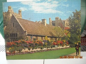 PUZZLE 1000 PEZZI MONTATO VILLA INGLESE MB ANNI '70 - Picture 1 of 1