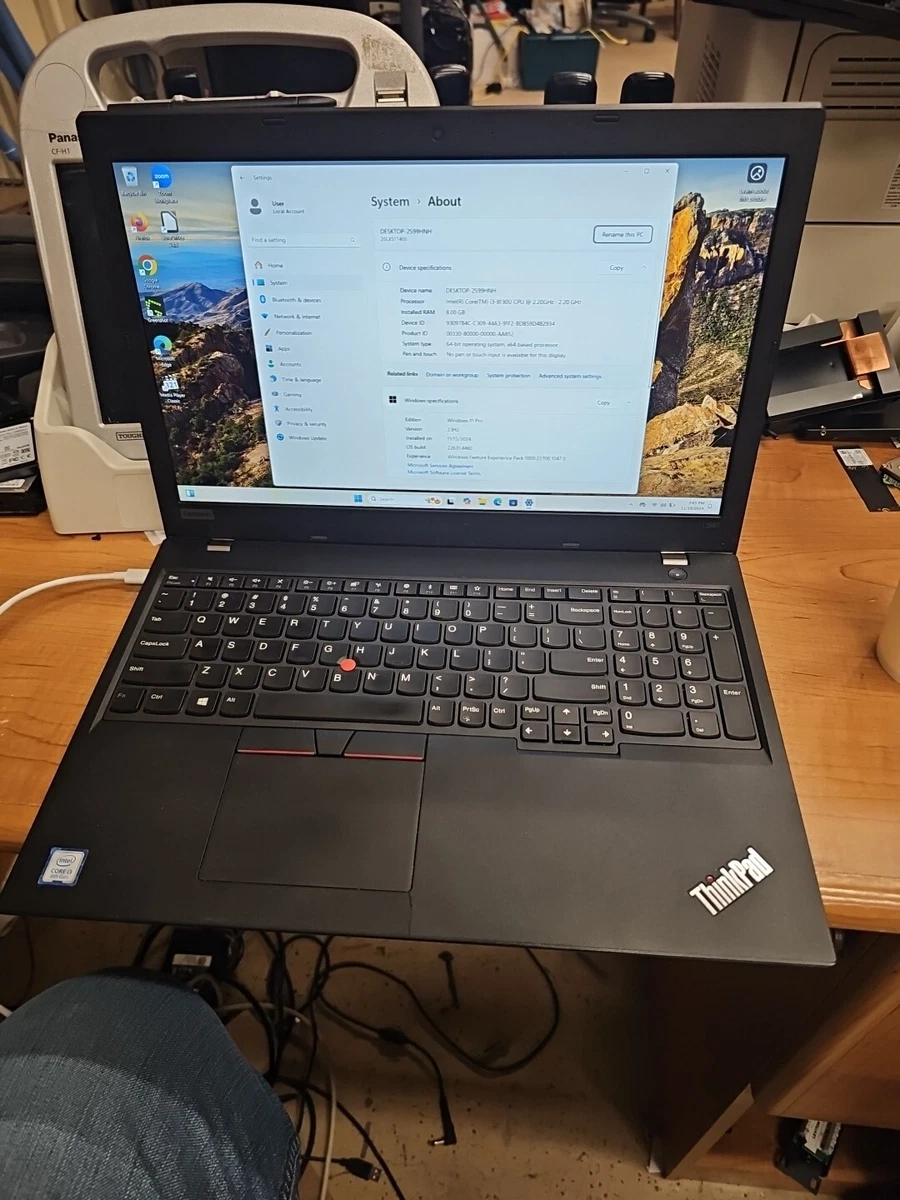 Windowsノート本体 Lenovo ThinkPad L580 Core i3 8130U 256GB Lenovo ThinkPad L580 i3 8130U 2.2 GHz 8GB RAM 256gb Ssd Win 11 Pro
