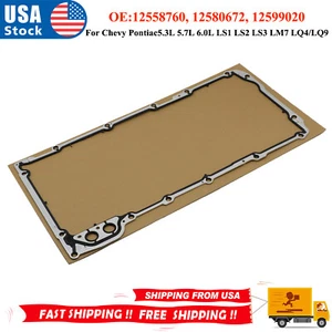 Engine Oil Pan Gasket ACDelco 12612350 GM 5.3 5.7 6.0 LS1 LS2 LS3 LM7 LQ4 LQ9 - Picture 1 of 9
