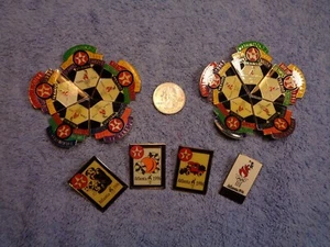 Vtg TEXACO 1996 Atlanta Olympics Sponsorship Hat Lapel Cap Pin Lot Soccer & More - Picture 1 of 14
