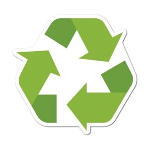 Recycle Sticker Decal Reuse Recycle Environment Eco Friendly Funny - Imagen 1 de 5