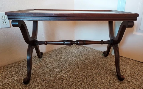 Original Victorian Antique Eastlake Tea Side Table Mahogany Assoc Imperial Furn Cover