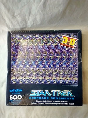 Rompecabezas con adorno de recuerdo de Star Trek Springbok sello vintage incompetir Foto 1 de 3