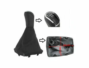 POMMEAU LEVIER DE VITESSE 5 VITESSES SOUFFLET CADRE Audi A4 B8 A6 C6 2007-2015 - Imagen 1 de 1
