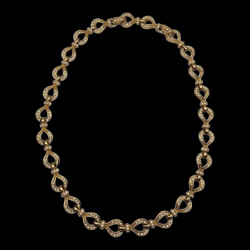 Vintage CHRISTIAN DIOR Strass a goccia tono oro dichiarazione regolabile *RARO*