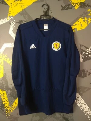 Chaqueta de entrenamiento de equipo de Escocia manga larga azul Adidas para hombre talla L ig93 Foto 1 de 4