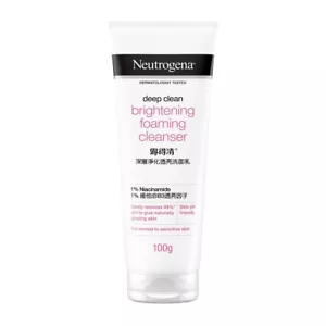 Neutrogena Deep Clean BRIGHTENING Foam Facial Wash Cleanser 100g - Picture 1 of 3