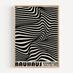 Bauhaus Exhibition 1923 Abstract Angular Geometric Vintage Poster Wall Art Print - Picture 1 of 6