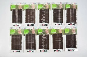 10 Pks of 48 SCUNCI No Slip Grip Bobby Pins -BROWN- 67392-A = 480 Total - Picture 1 of 3