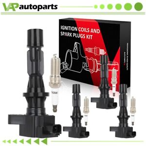 4 For 2006-2009 Ford Fusion 2.3L L4 Ignition Coil & Spark Plug