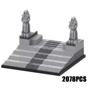 Star Wars Lego-kompatibel MOC Coruscant Jedi Tempeltreppe 2078 Teile 501st Raid - Bild 1 von 6