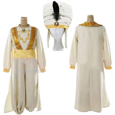 Aladdin Lamp Prince Aladdin Prince Cosplay Costume Outfit Adult Suit Halloween - Photo 1/4