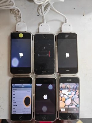 Apple iPhone 2G 1st generation 8GB screen black blocks cracks, Unable to work - Image 1 of 4