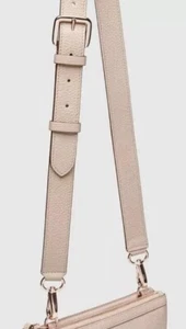 ❤❤❤ MIMCO LINK XL LEATHER SHOULDER STRAP For BAG CLUTCH POUCH /ALMOND ROSE GOLD - Picture 1 of 8